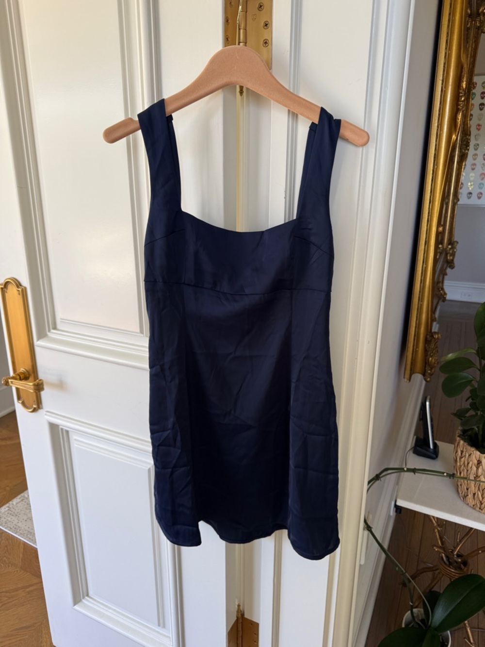 Urban Outfitters Navy Mini Slip Dress